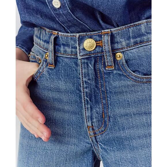 J Crew crewcuts Jeans 10 Blue Girls Slim Wide Leg BY160 Kids J.Crew Hayworth - Picture 2 of 5